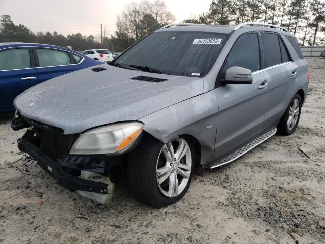 4JGDA5HB3CA015362 - 2012 MERCEDES-BENZ ML 350 4MATIC GRAY photo 1