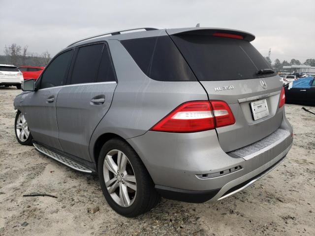 4JGDA5HB3CA015362 - 2012 MERCEDES-BENZ ML 350 4MATIC GRAY photo 2