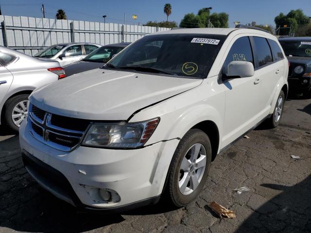 3C4PDCBG6CT355499 - 2012 DODGE JOURNEY SX WHITE photo 2