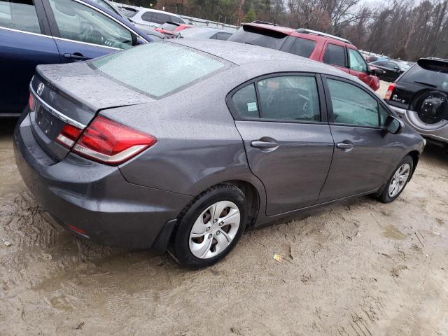 2HGFB2F53FH507709 - 2015 HONDA CIVIC LX GRAY photo 3