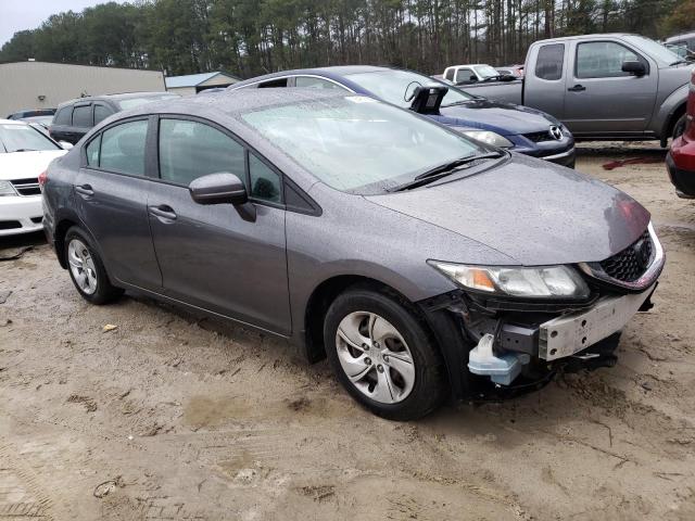 2HGFB2F53FH507709 - 2015 HONDA CIVIC LX GRAY photo 4