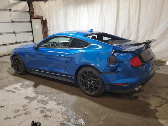 1FA6P8R05M5551482 - 2021 FORD MUSTANG MACH I BLUE photo 2