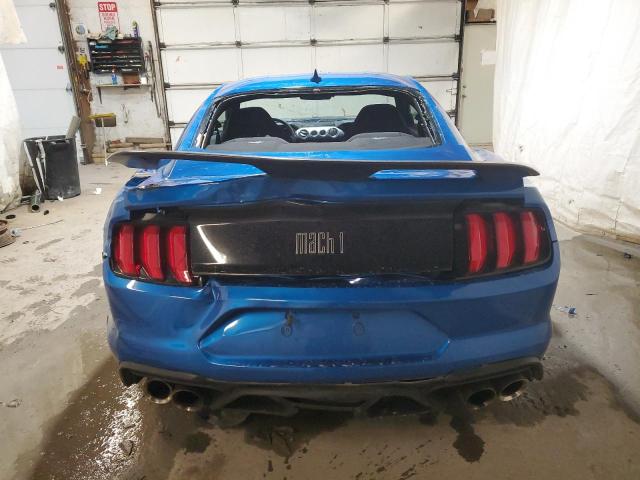 1FA6P8R05M5551482 - 2021 FORD MUSTANG MACH I BLUE photo 6