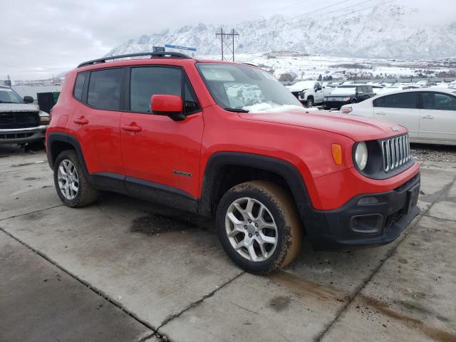 ZACCJBBB2HPF19089 - 2017 JEEP RENEGADE LATITUDE RED photo 4