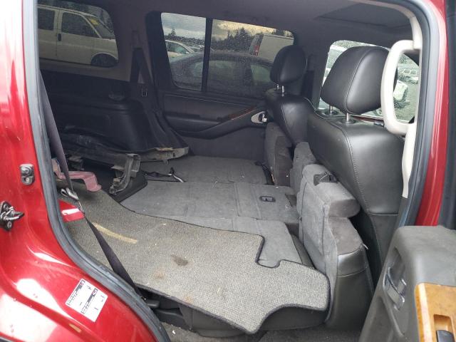 5N1AR18U25C732560 - 2005 NISSAN PATHFINDER LE RED photo 10