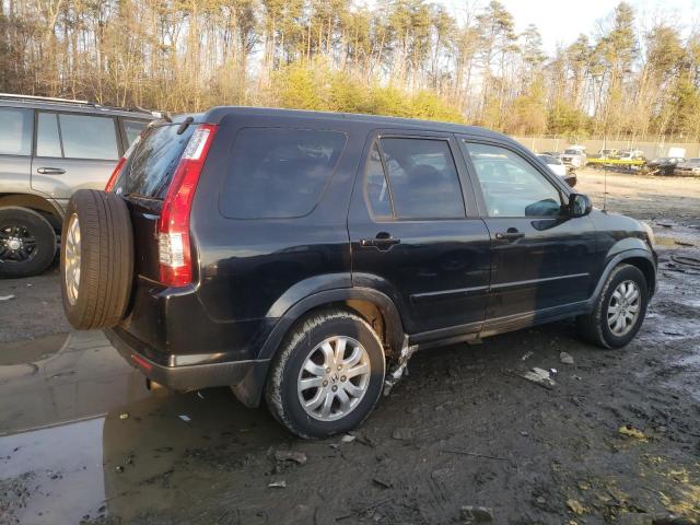 JHLRD78986C001673 - 2006 HONDA CR-V SE BLACK photo 3