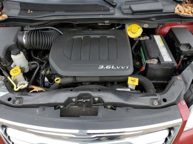 2C4RC1BG4ER396073 - 2014 CHRYSLER TOWN & COU TOURING წითელი ფოტო 11