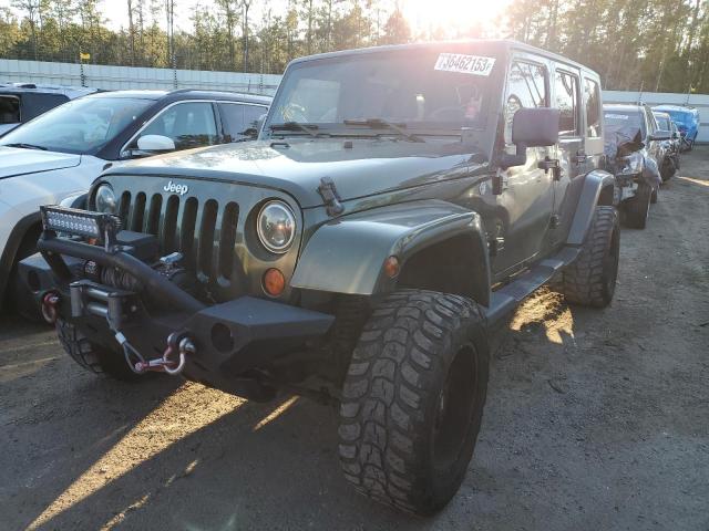 1J8GA59157L197463 - 2007 JEEP WRANGLER SAHARA GREEN photo 1