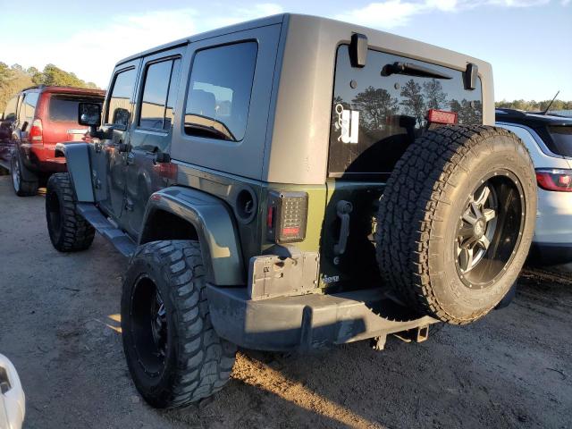 1J8GA59157L197463 - 2007 JEEP WRANGLER SAHARA GREEN photo 2