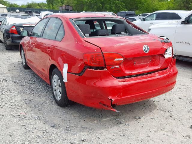 3VW1K7AJ4EM410204 - 2014 VOLKSWAGEN JETTA BASE  照片 3