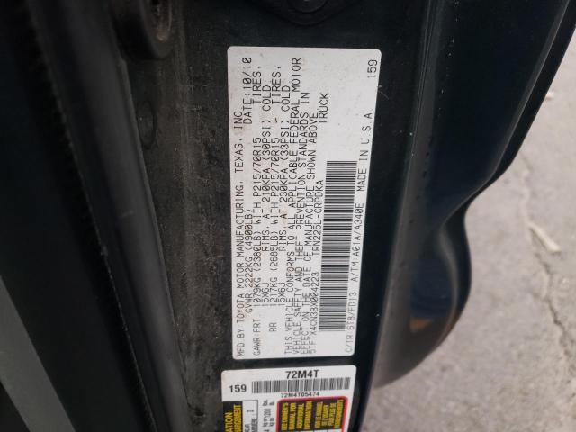 5TFTX4CN3BX004223 - 2011 TOYOTA TACOMA ACCESS CAB მწვანე ფოტო 12