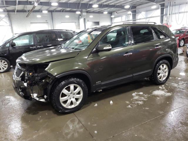 5XYKTDA23BG143822 - 2011 KIA SORENTO BASE GREEN photo 1