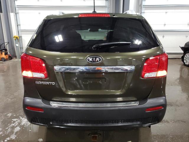 5XYKTDA23BG143822 - 2011 KIA SORENTO BASE GREEN photo 6