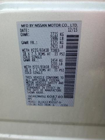 5N1AR2MN0GC608780 - 2016 NISSAN PATHFINDER S 灰色 照片 12