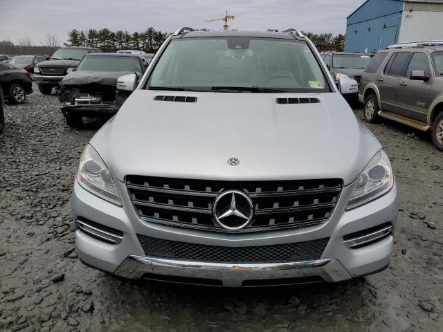 4JGDA5HB4EA393127 - 2014 MERCEDES-BENZ ML 350 4MATIC SILVER photo 5