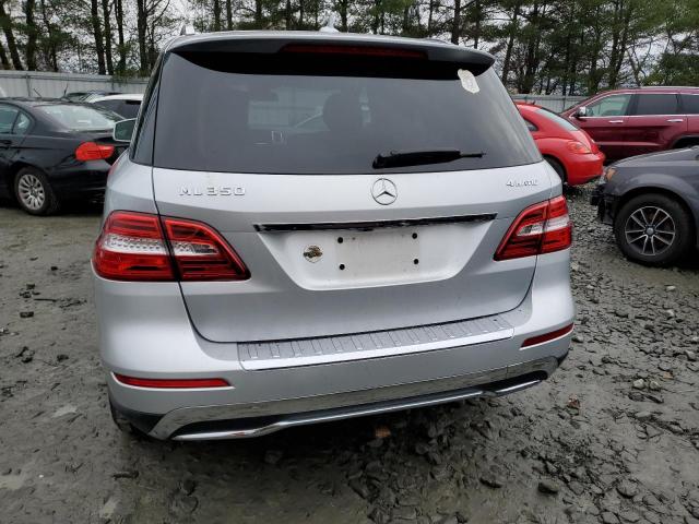 4JGDA5HB4EA393127 - 2014 MERCEDES-BENZ ML 350 4MATIC SILVER photo 6