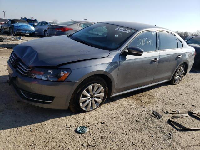 1VWAH7A34DC089359 - 2013 VOLKSWAGEN PASSAT S GRAY photo 1