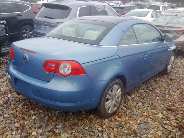 WVWBA71F67V005394 - 2007 VOLKSWAGEN EOS 2.0T  photo 4