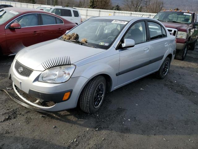 KNADE123286362594 - 2008 KIA RIO BASE SILVER photo 1