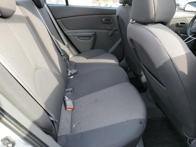 KNADE123286362594 - 2008 KIA RIO BASE SILVER photo 10