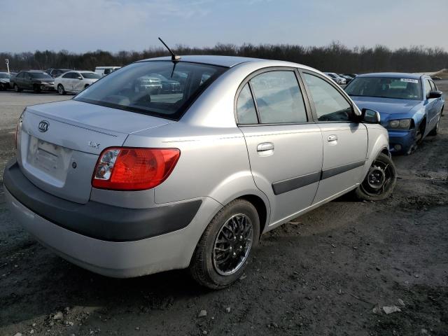 KNADE123286362594 - 2008 KIA RIO BASE SILVER photo 3