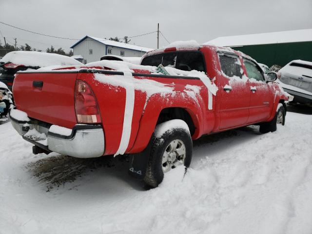 5TEMU52N75Z107551 - 2005 TOYOTA TACOMA DOUBLE CAB LONG BED RED photo 3