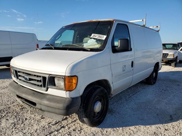 1FTRE14W75HA91774 - 2005 FORD ECONOLINE E150 VAN WHITE photo 1