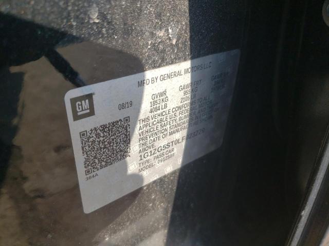 1G1ZG5ST0LF023229 - 2020 CHEVROLET MALIBU RS Czarny zdjęcie 12