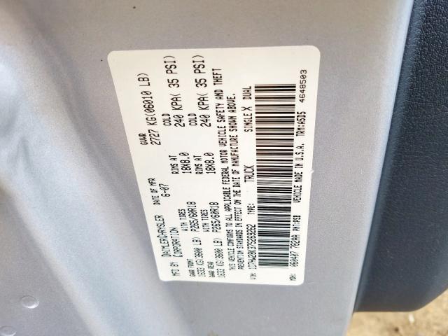 1D7HW28K37S269262 - 2007 DODGE DAKOTA QUAD  photo 10