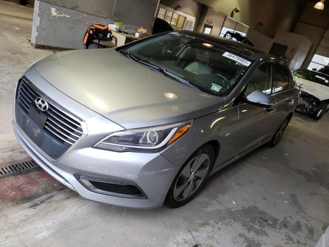 KMHE34L11GA021626 - 2016 HYUNDAI SONATA HYBRID SILVER photo 1