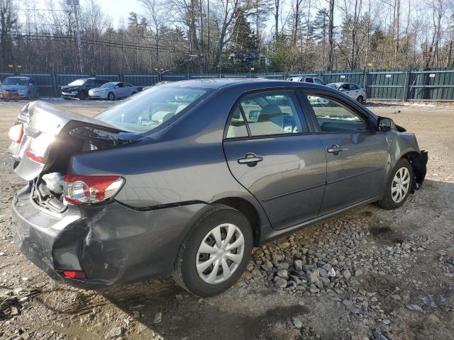 2T1BU4EE2BC574200 - 2011 TOYOTA COROLLA BASE GRAY photo 3