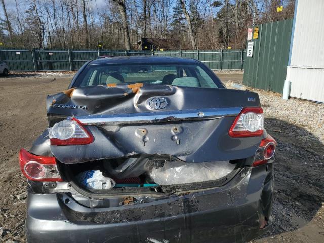 2T1BU4EE2BC574200 - 2011 TOYOTA COROLLA BASE GRAY photo 6