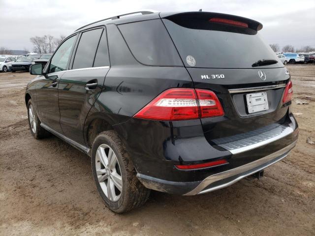 4JGDA5HB1DA127207 - 2013 MERCEDES-BENZ ML 350 4MATIC BLACK photo 2