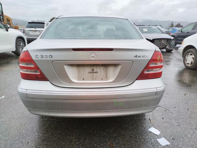 WDBRF84J53F384235 - 2003 MERCEDES-BENZ C 320 4MATIC SILVER photo 6