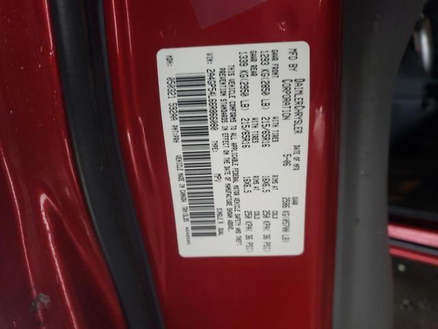 2A4GP54L66R866080 - 2006 CHRYSLER TOWN & COU TOURING წითელი ფოტო 14