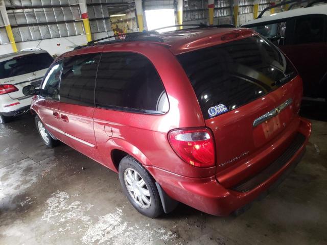 2A4GP54L66R866080 - 2006 CHRYSLER TOWN & COU TOURING RED photo 2