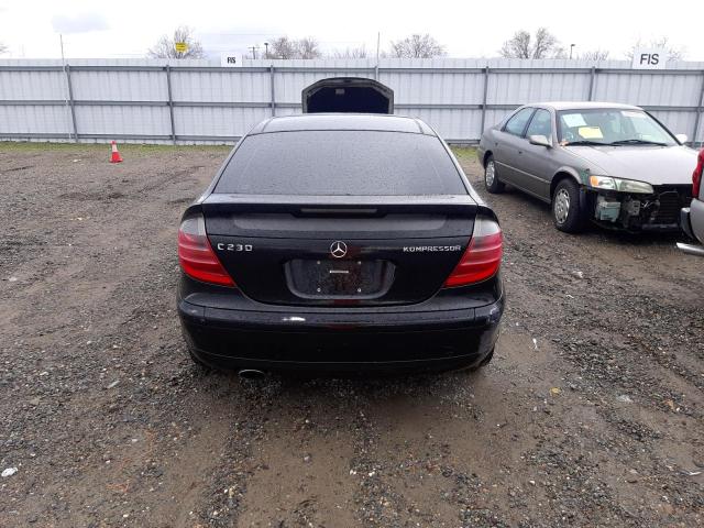 WDBRN47J02A287981 - 2002 MERCEDES-BENZ C 230K SPORT COUPE BLACK photo 6