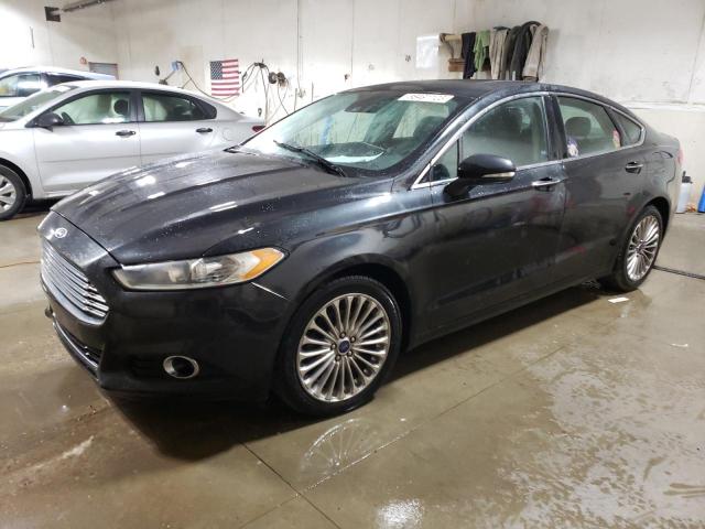 3FA6P0K98ER375567 - 2014 FORD FUSION TITANIUM BLACK photo 1