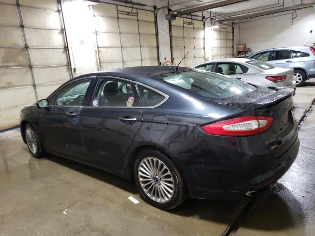 3FA6P0K98ER375567 - 2014 FORD FUSION TITANIUM BLACK photo 2