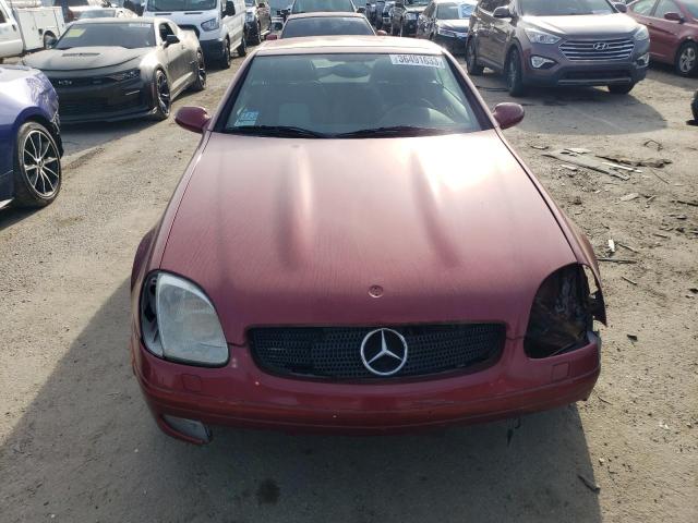 WDBKK47F7XF134594 - 1999 MERCEDES-BENZ SLK 230 KOMPRESSOR BURGUNDY photo 5