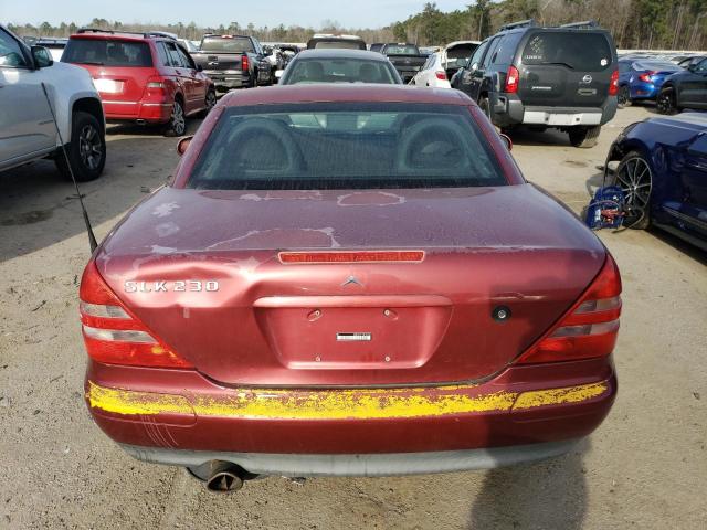 WDBKK47F7XF134594 - 1999 MERCEDES-BENZ SLK 230 KOMPRESSOR BURGUNDY photo 6