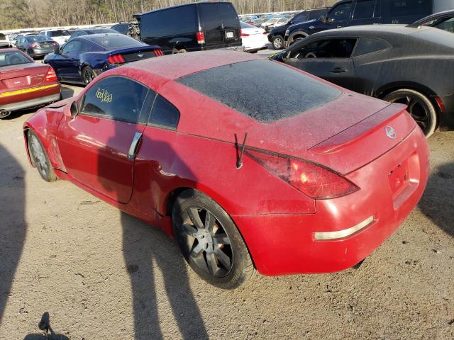 JN1AZ34D03T115437 - 2003 NISSAN 350Z COUPE RED photo 2