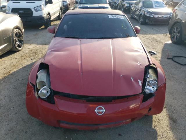 JN1AZ34D03T115437 - 2003 NISSAN 350Z COUPE RED photo 5