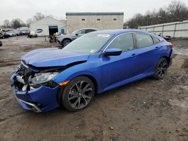 2HGFC2F85KH601320 - 2019 HONDA CIVIC SPORT BLUE photo 1