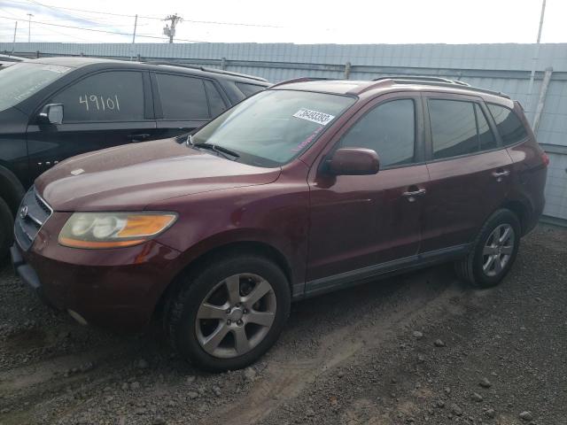 5NMSH13E69H301352 - 2009 HYUNDAI SANTA FE SE MAROON photo 1