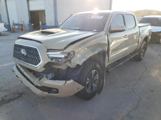 3TMAZ5CN6JM063455 - 2018 TOYOTA TACOMA DOUBLE CAB 棕色 照片 1