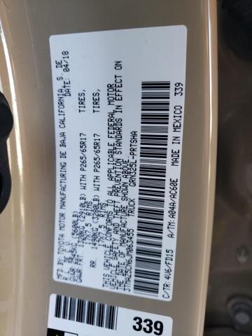 3TMAZ5CN6JM063455 - 2018 TOYOTA TACOMA DOUBLE CAB 棕色 照片 12