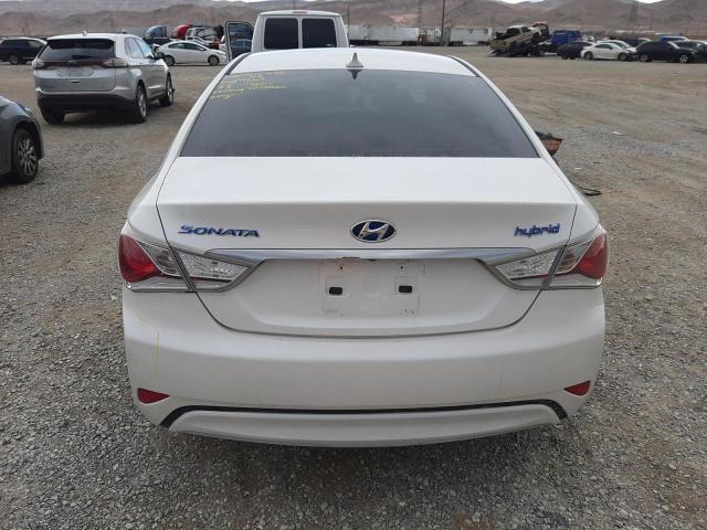 KMHEC4A49EA114954 - 2014 HYUNDAI SONATA HYBRID WHITE photo 6