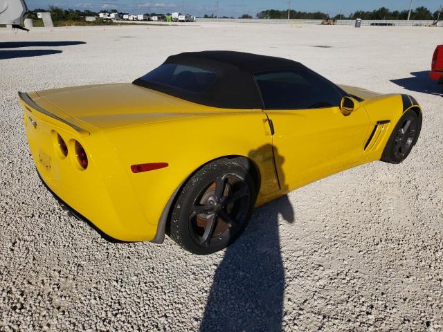 1G1YW3DW9C5103483 - 2012 CHEVROLET CORVETTE GRAND SPORT YELLOW photo 3