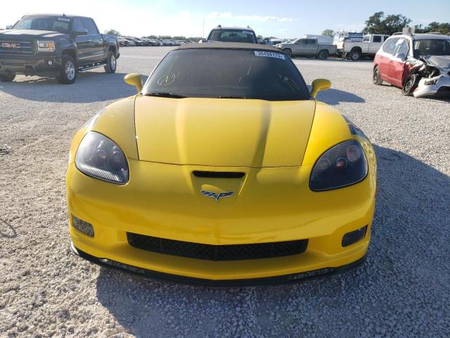 1G1YW3DW9C5103483 - 2012 CHEVROLET CORVETTE GRAND SPORT YELLOW photo 5